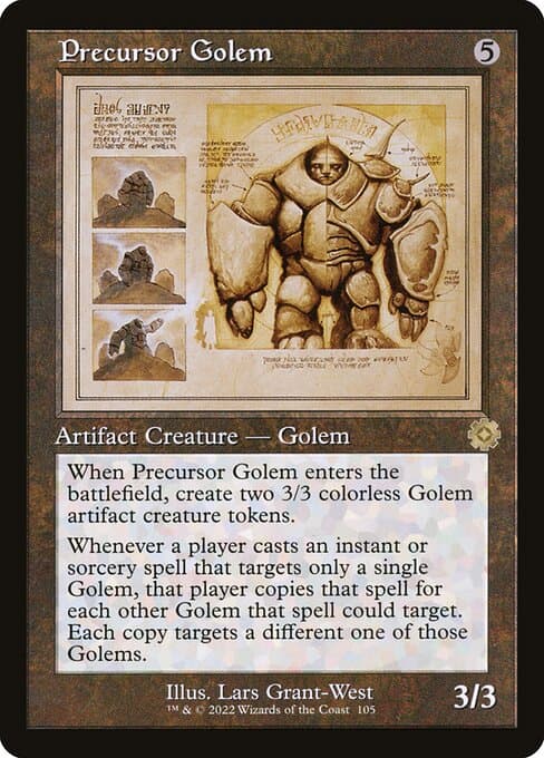 Precursor Golem from The Brothers' War Retro Artifacts (Rare)