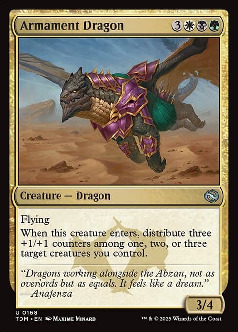 Armament Dragon from Tarkir: Dragonstorm (Uncommon)