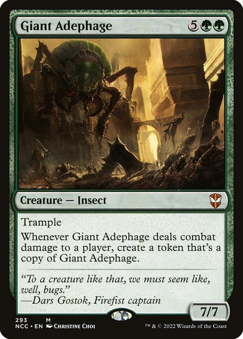 Giant Adephage from New Capenna Commander (Mythic)