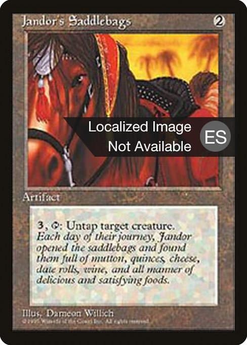 Jandor's Saddlebags from Fourth Edition Foreign Black Border (Rare)
