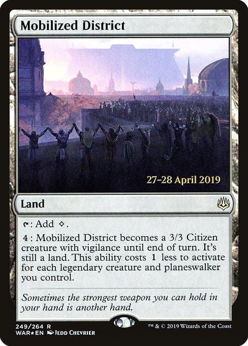 Mobilized District from War of the Spark Promos (Rare)