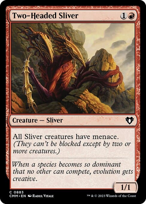 Two-Headed Sliver from Commander Masters (Common)