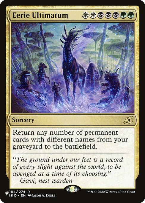 Eerie Ultimatum from The List (Rare)
