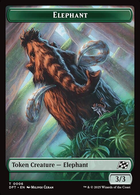 Elephant from Aetherdrift Tokens (Common)
