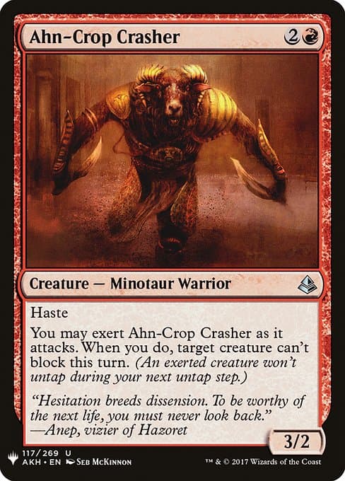 Ahn-Crop Crasher from The List (Uncommon)