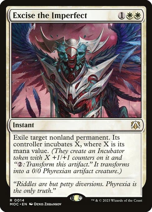 Excise the Imperfect from March of the Machine Commander (Rare)