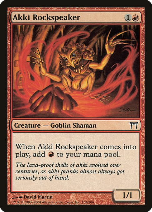Akki Rockspeaker from Champions of Kamigawa (Common)
