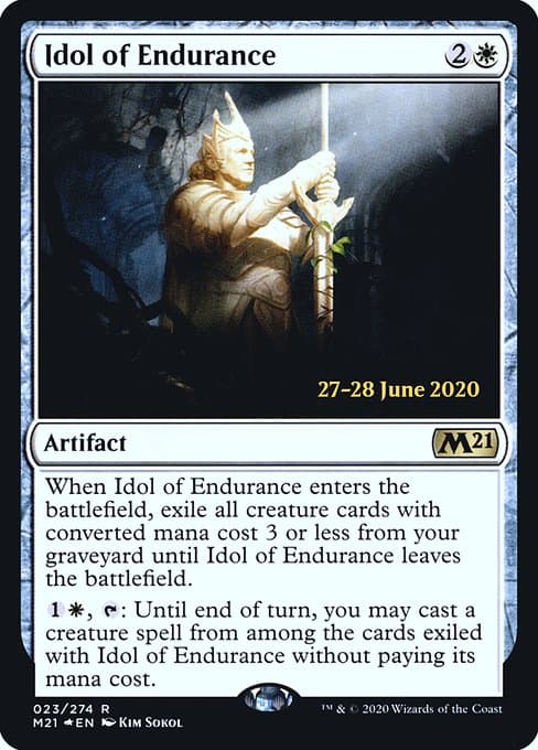 Idol of Endurance from Core Set 2021 Promos (Rare)