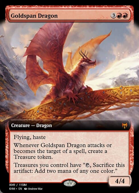 Goldspan Dragon from Magic Online Promos (Mythic)