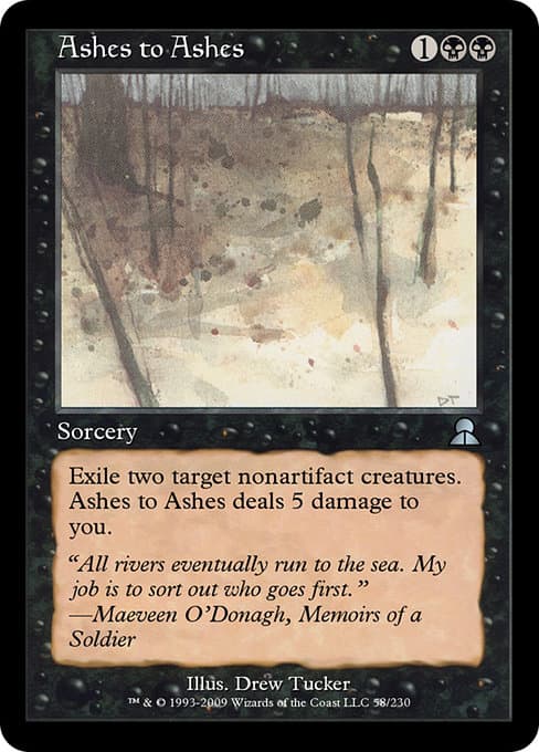 Ashes to Ashes from Masters Edition III (Uncommon)