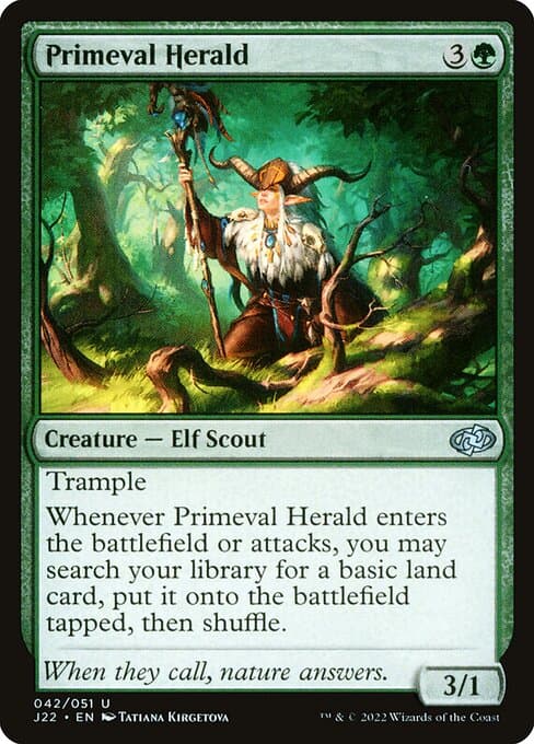 Primeval Herald from Jumpstart 2022 (Uncommon)