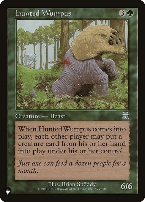 Hunted Wumpus from The List (Uncommon)