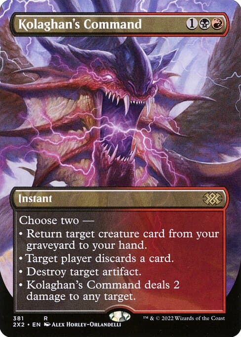 Kolaghan's Command from Double Masters 2022 (Rare)