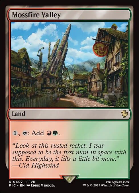 Mossfire Valley from Final Fantasy Commander (Rare)