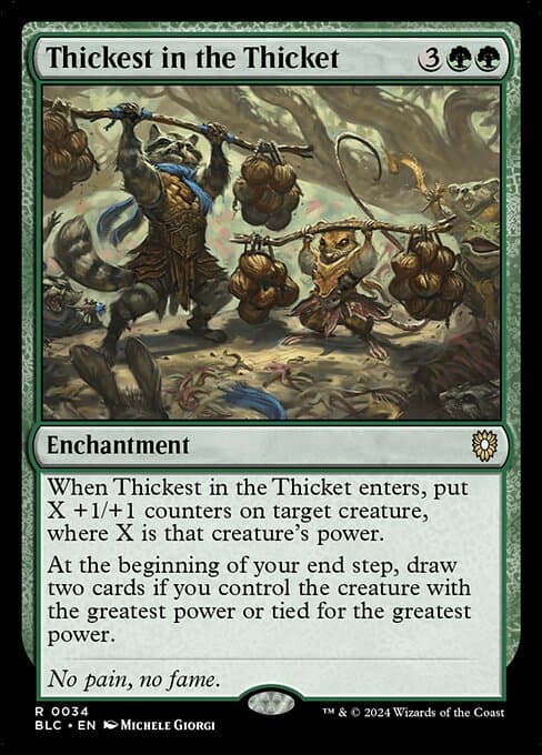 Thickest in the Thicket from Bloomburrow Commander (Rare)