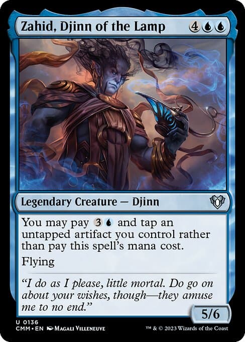 Zahid, Djinn of the Lamp from Commander Masters (Uncommon)