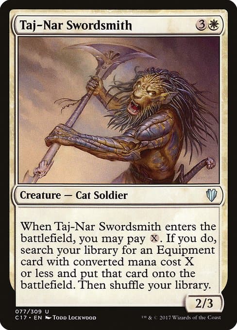 Taj-Nar Swordsmith from Commander 2017 (Uncommon)