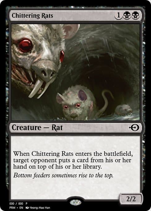Chittering Rats from Magic Online Promos (Common)