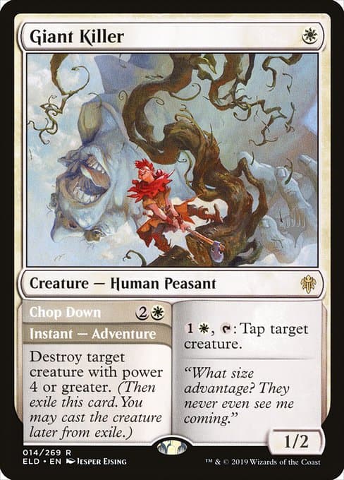 Giant Killer // Chop Down from Throne of Eldraine Promos (Rare)