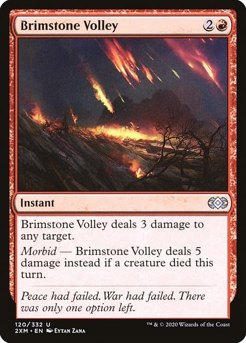 Brimstone Volley from Double Masters (Uncommon)