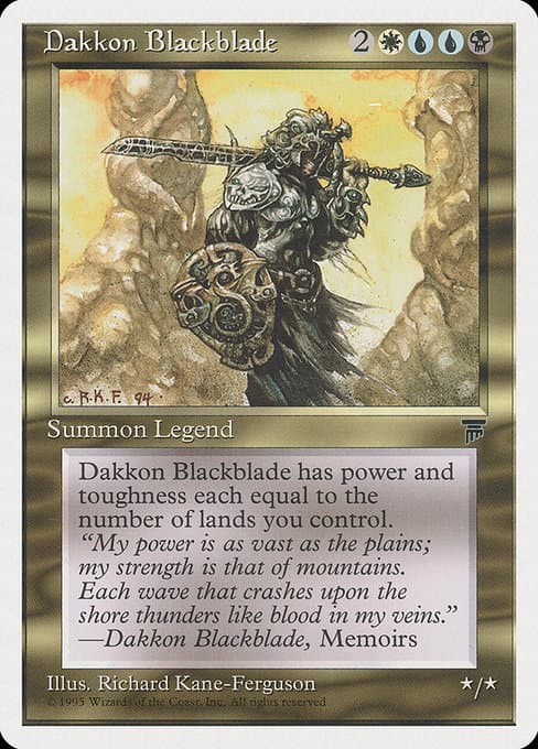 Dakkon Blackblade from Chronicles (Rare)