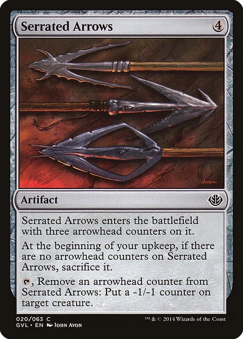 Serrated Arrows from Duel Decks Anthology: Garruk vs. Liliana (Common)