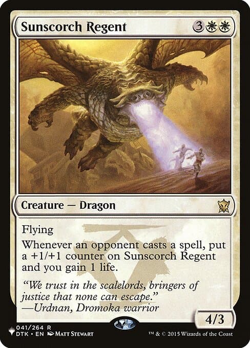 Sunscorch Regent from The List (Rare)