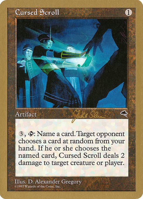 Cursed Scroll from World Championship Decks 1999 (Rare)