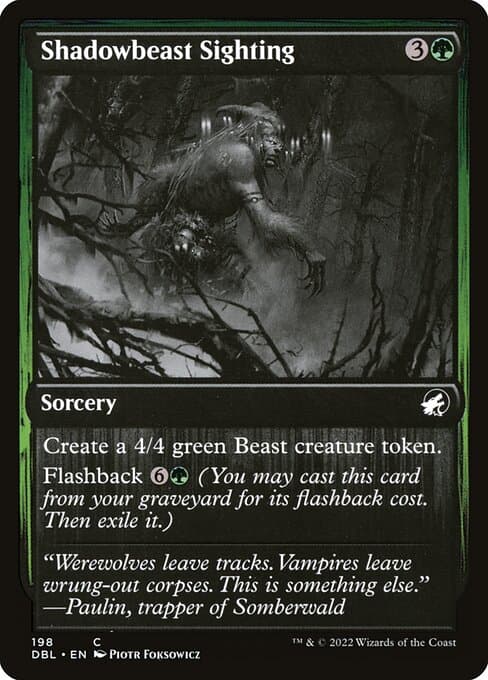 Shadowbeast Sighting from Innistrad: Double Feature (Common)