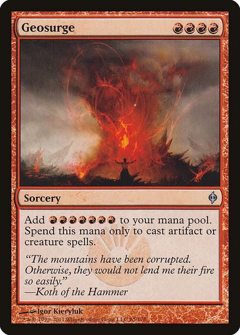 Geosurge from New Phyrexia (Uncommon)