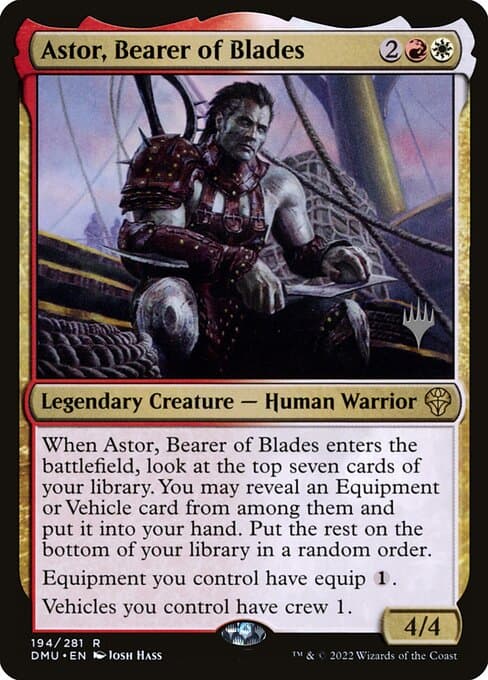 Astor, Bearer of Blades from Dominaria United Promos (Rare)