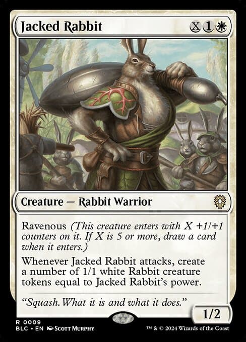 Jacked Rabbit from Bloomburrow Commander (Rare)