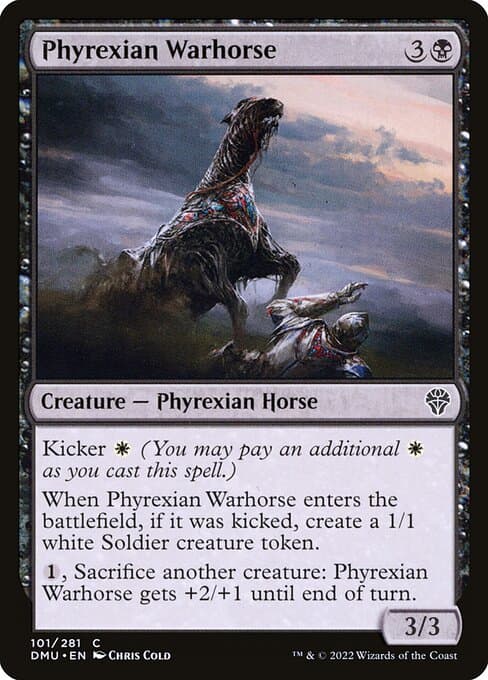 Phyrexian Warhorse from Dominaria United (Common)