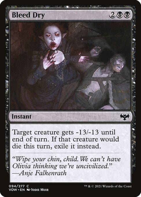 Bleed Dry from Innistrad: Crimson Vow (Common)