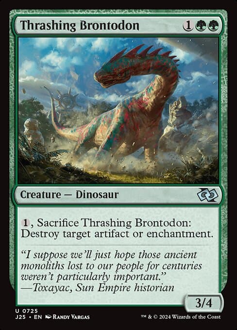 Thrashing Brontodon from Foundations Jumpstart (Uncommon)