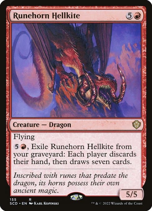 Runehorn Hellkite from Starter Commander Decks (Rare)