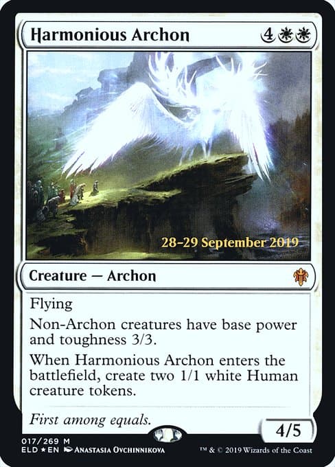Harmonious Archon from Throne of Eldraine Promos (Mythic)