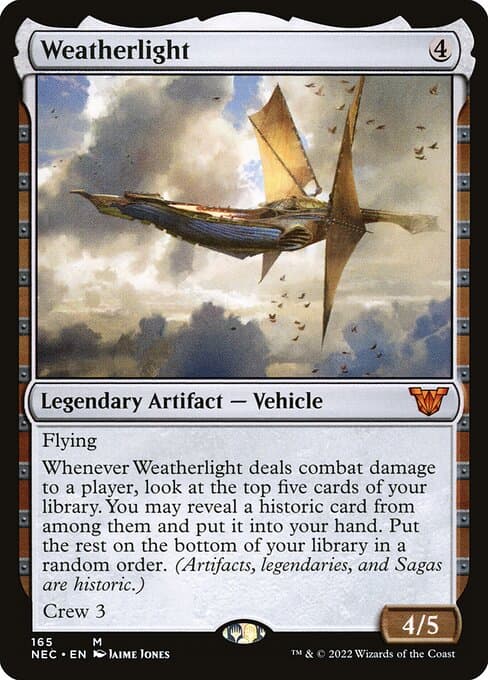 Weatherlight from Neon Dynasty Commander (Mythic)