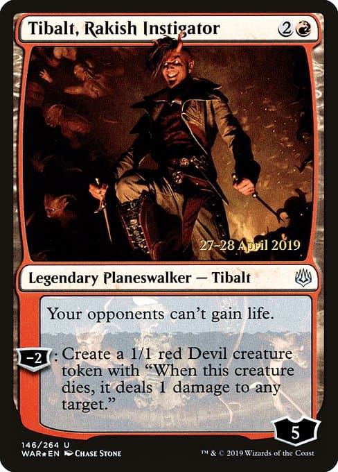 Tibalt, Rakish Instigator from War of the Spark Promos (Uncommon)