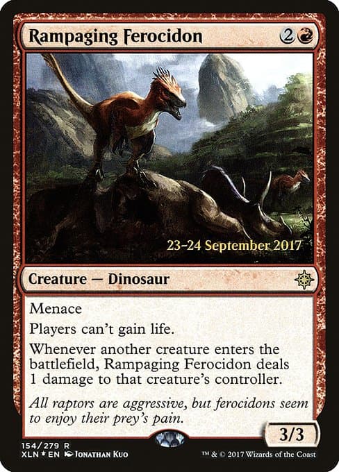 Rampaging Ferocidon from Ixalan Promos (Rare)