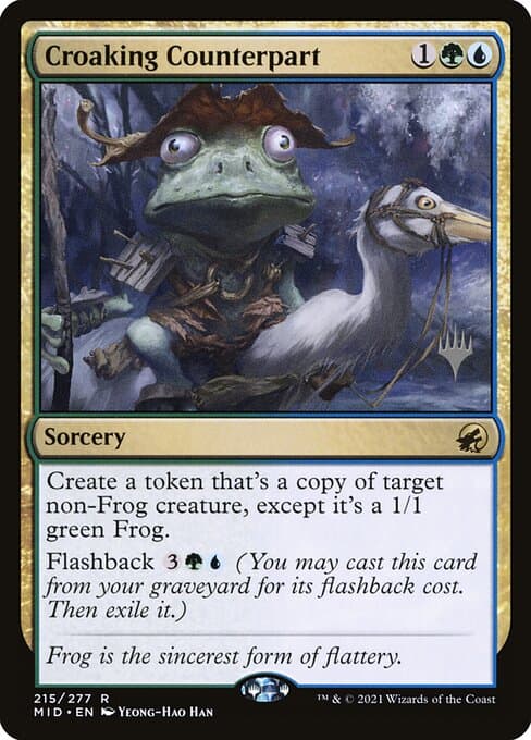 Croaking Counterpart from Innistrad: Midnight Hunt Promos (Rare)