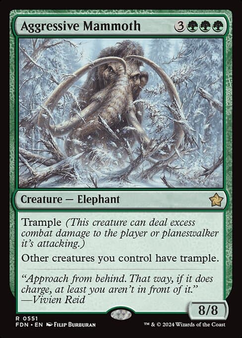 Aggressive Mammoth from Foundations (Rare)