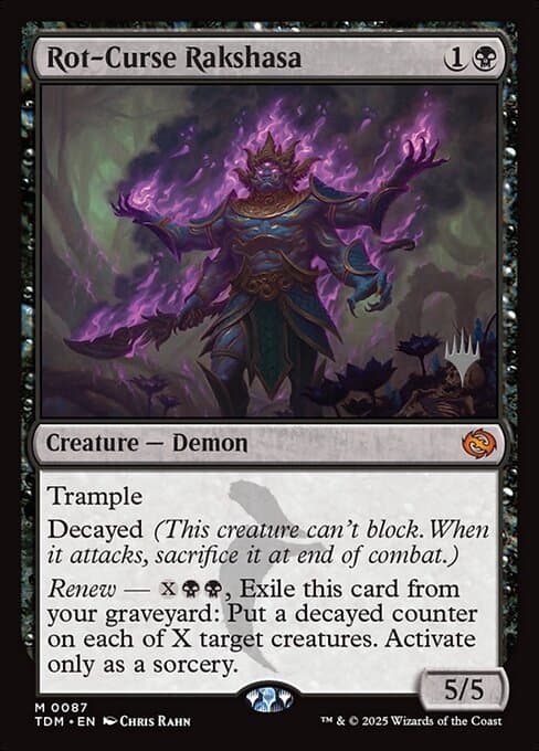 Rot-Curse Rakshasa from Tarkir: Dragonstorm Promos (Mythic)