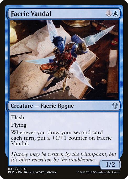Faerie Vandal from Throne of Eldraine (Uncommon)