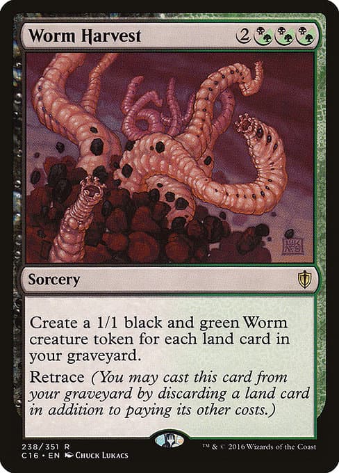Worm Harvest from Commander 2016 (Rare)