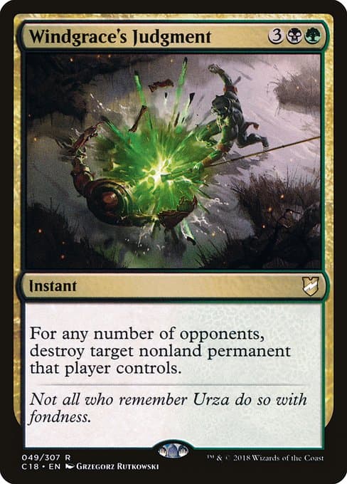 Windgrace's Judgment from Commander 2018 (Rare)