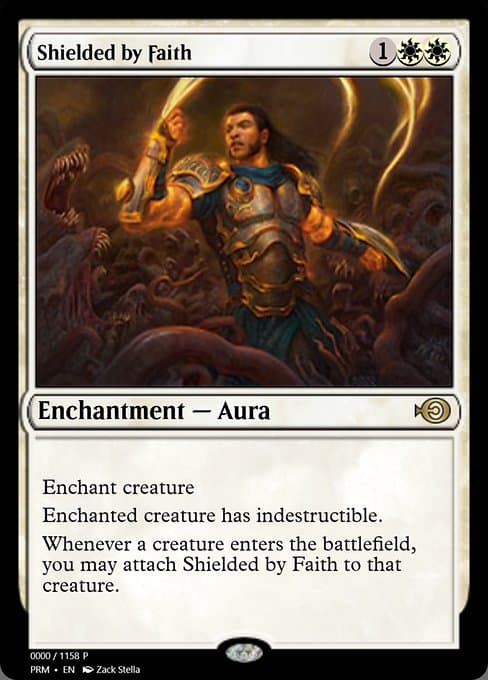 Shielded by Faith from Magic Online Promos (Rare)