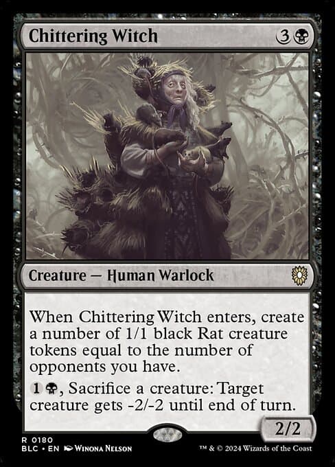 Chittering Witch from Bloomburrow Commander (Rare)