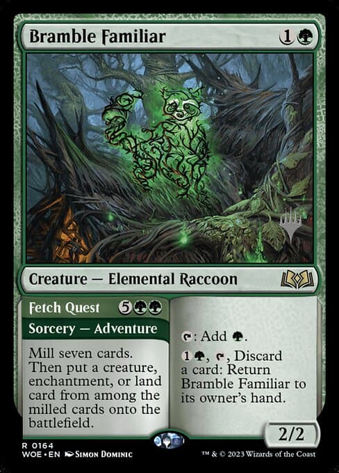 Bramble Familiar // Fetch Quest from Wilds of Eldraine Promos (Rare)