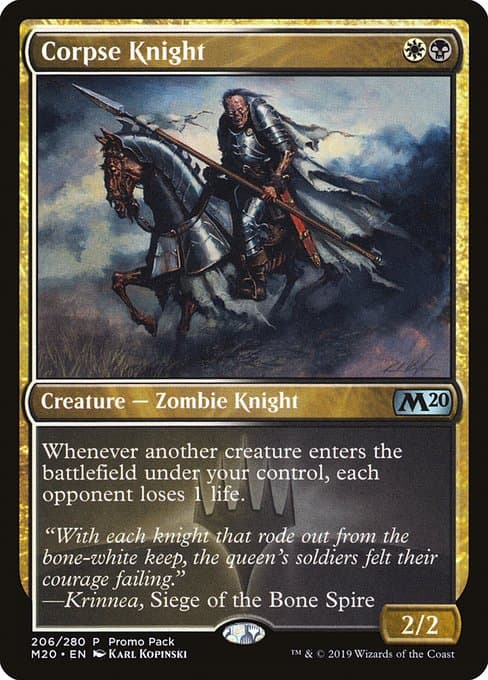 Corpse Knight from Core Set 2020 Promos (Uncommon)